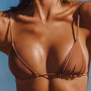 Ark Swimwear Brown String Bralette